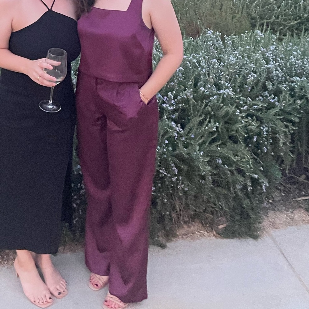 Abercrombie & Fitch Purple Wide Leg Jumpsuit